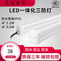 Easy and beautiful led triple anti-lamp integrated cold storage waterproof moisture-proof food factory workshop washing room outdoor bathroom light
