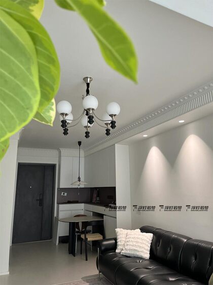 French Retro Living Room Chandelier, Mid-Century Style Magic Bean Lamp, Solid Wood High-End Atmosphere, Quiet Style Dining Room Bedroom Modern Lighting Fixtures