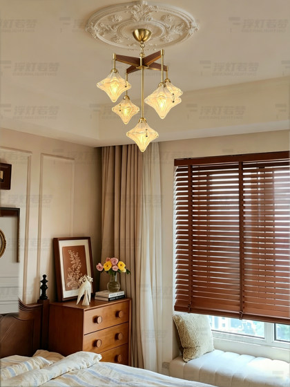 French-Style Vintage Star Chandelier, Dining Room Lamp, Bedroom Main Light, Villa Staircase, Duplex Study, High-End Living Room, Dining Room Lamp