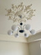 French Retro Glass Ball Chandelier Bauhaus Modern Cream Living Room Dining Room Bedroom Smart Medieval Magic Bean Lamp