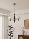 French-Style Mid-Century Living Room Chandelier with a High-End Feel, American Retro Style, Solid Wood Dining Room, Master Bedroom Glass Chandelier