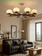 French-Style Vintage Living Room Chandelier, Designer Wabi-Sabi Style Bedroom Lamp, American Retro Solid Wood Hall and Dining Room Lighting Fixtures