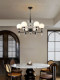 French-Style Crystal Magic Bean Chandelier, Vintage Living Room Cream Retro Simple Modern Hall Bedroom Main Light, Black New Model