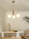 Japanese-Style Solid Wood All-Copper Living Room Chandelier, Vintage Dining Room, Children's Room, Bedroom, Nordic Study, Mid-Century Magic Bean Lighting Fixtures