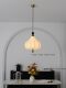 French Mid-Century Style Restaurant Fabric Chandelier with Printed Vintage Solid Wood Bedroom American Style Bar Dining Room Chestnut Lamp