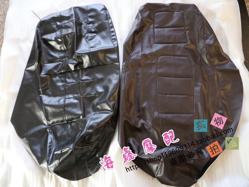 Applicable motorcycle seat leather large boat Honda CN spring wind big sheep CF250 150 cushion leather black brown