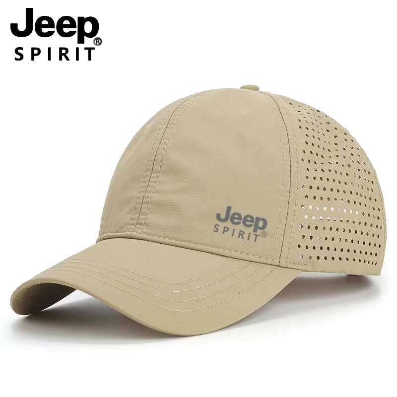 кепка для бадминтона jeep吉普男女棒球帽夏季透气网眼鸭舌帽运动户外防晒太阳遮阳帽子 spirit
