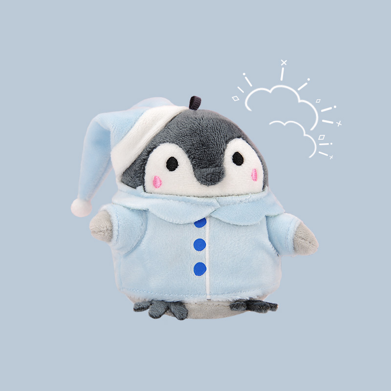 Net Red Japan Positive Energy Penguin Plush Keychain School Bag Ornament Bag Doll Pendant Car Keychain Chain