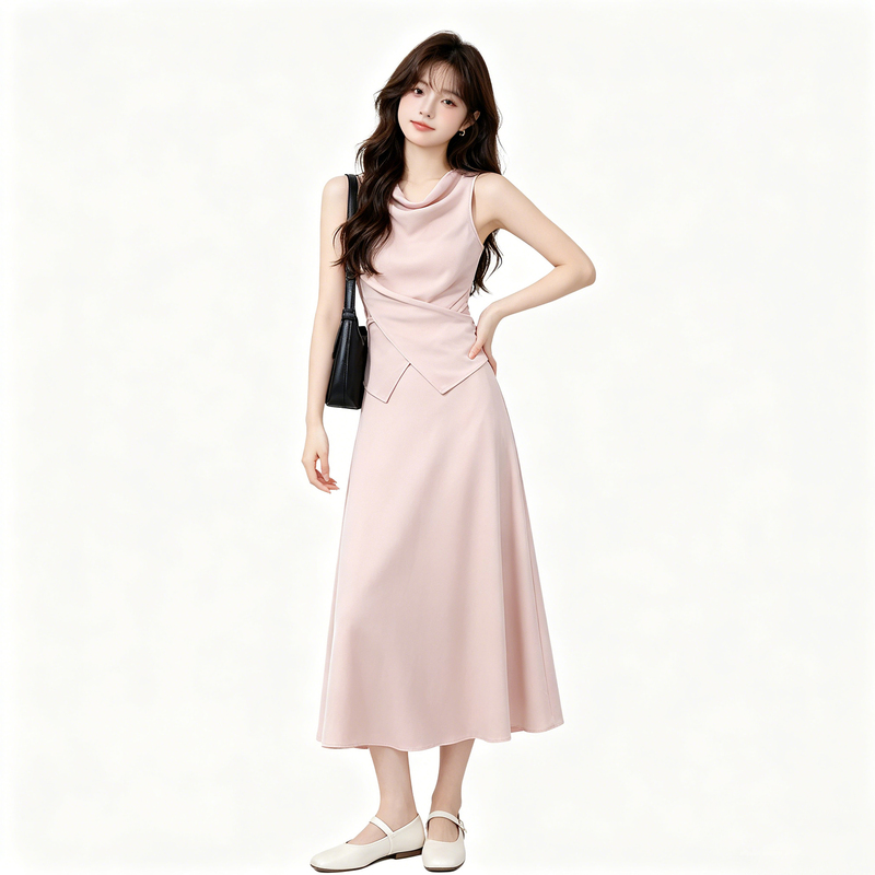 French-Style Elegant Satin Off-Shoulder Top and Skirt Set for Women, New Summer Light Luxury Fashion Two-Piece Suit French-Style Elegant Satin Off-Shoulder Top and Skirt Set for Women, New Summer Light Luxury Fashion Two-Piece Suit