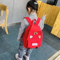 Childrens schoolbag kindergarten girl net red style middle and large class baby backpack cute primary school student schoolbag first grade light
