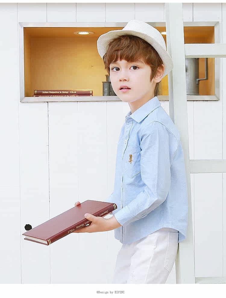 Chemise garcon à manche longue - Ref 2074033 Image 7