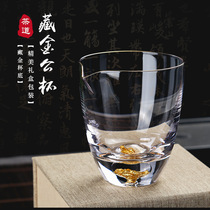 Heat-resistant jewelry grade South Red inlaid gold crystal glass Road cup tea cup tea cup Master Cup Master Cup kung fu tea set