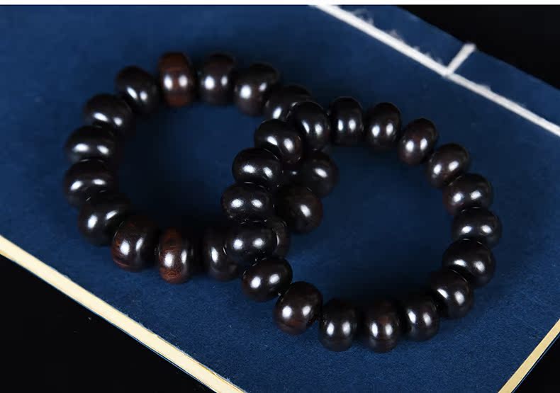 Perfect Crafts Fine Ebony Gold Tan Abacus Hạt Pills Vòng tay Hạt Vòng tay Phụ kiện cho Nam và Nữ vòng tay bạc nam