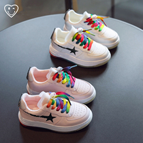  Next alice girls sports shoes 2021 spring new Korean childrens fashion all-match casual white board shoes