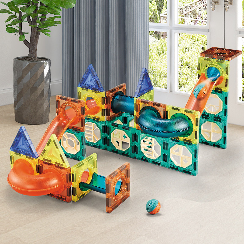 Colour window Magnetic sheet Building Blocks Assembled Magnet Jigsaw Puzzle-inserted baby Early teaching children Puzzle Toy Male girl