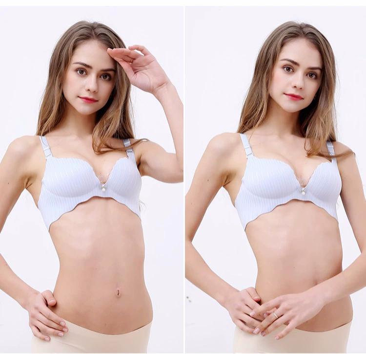 Áo lót liền thân một mảnh, áo ngực nữ không vành thu nhỏ ngực cô gái sinh viên gợi cảm nhận được một cặp vú trên áo ngực