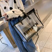 Summer single shoulder bag girl 2022 new Han Huao Bio - capacity transparent bag Titot bag