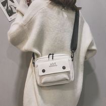 ins package bag women net red small black bag broadband skew satchel girl canvas small satchel texture 100 hitch hook bag