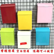 zakka groceries retro tin mailbox mailbox home decoration shooting props wall decoration