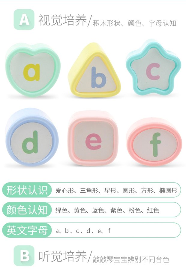 Tay bé gõ đàn piano cho bé 8 tháng tuổi đánh nhạc đồ chơi 1-2 tuổi 3 nhạc cụ gõ tám giai điệu shop đồ chơi