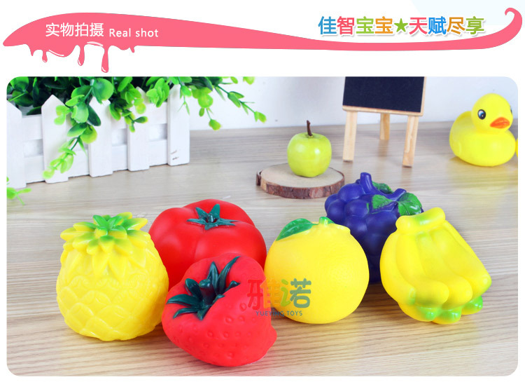 0-1-3 tuổi bé tắm nước đồ chơi trẻ em trẻ em hồ bơi đồ chơi nước trái cây pinch chuông phao hồ bơi