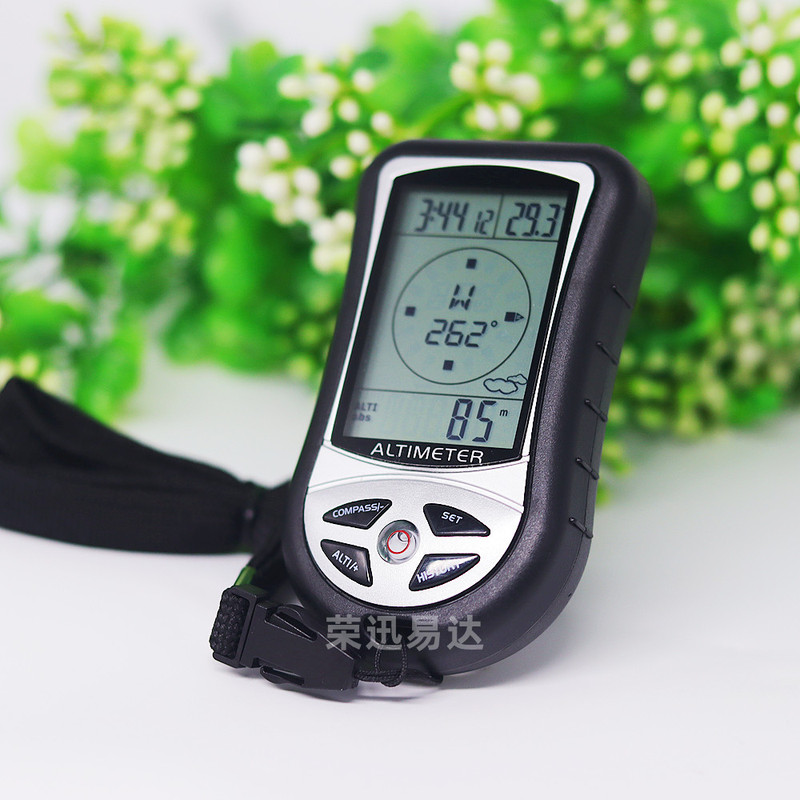 Outdoor Mountaineering Handheld Barometer, Altimeter, Fishing Meter, Temperature Compass, Lhasa Tibet Travel