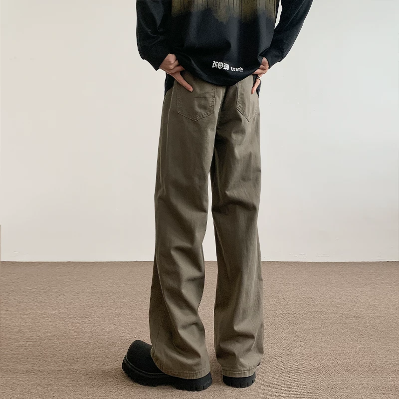 [Yunqi Hao Yiran Endorsement] GENIOLAMODE off-white cotton work casual pants men's spring and summer straight pants