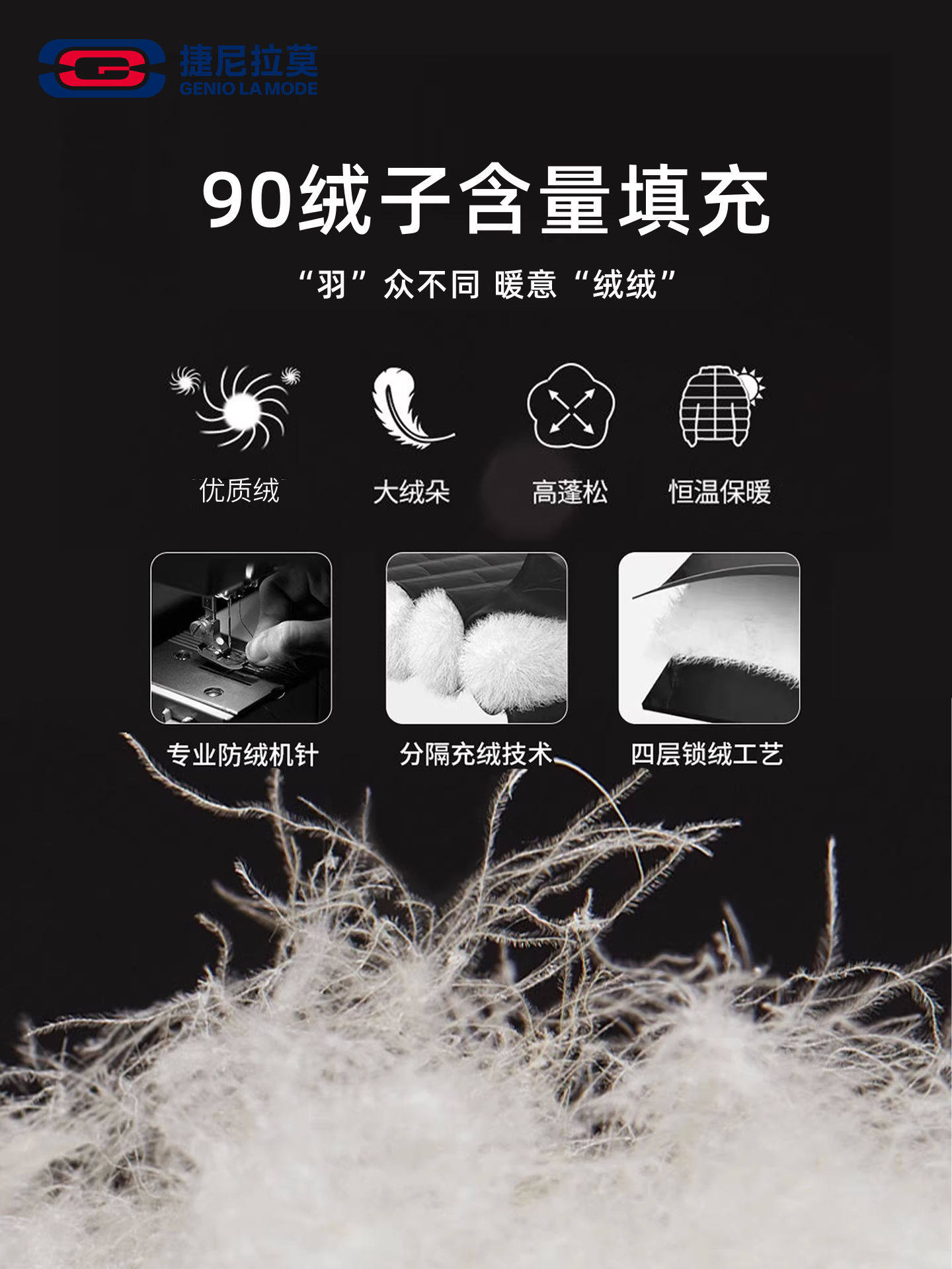 Geniolamode Fur Collar Hooded Workwear down Jacket Men's Winter New Warm and Heat-Retaining Casual Jacket