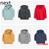 British NEXT childrens clothing 2022 spring and autumn boy baby boy sports pullover hooded sweater thin fleece sweater baby top