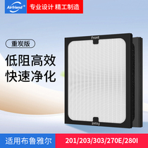 Adapting blueair Bruyal air purifier composite filter 201 203 303 270 280 filter element