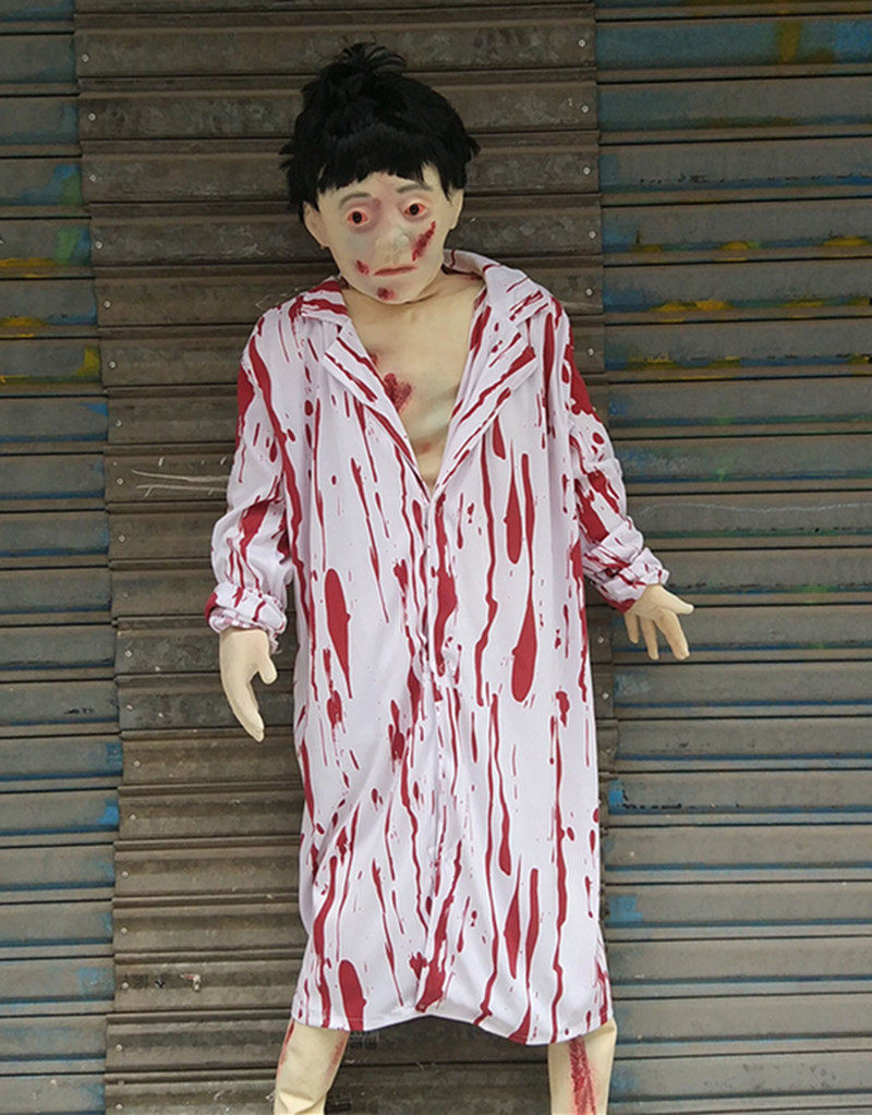 Secret Room Ghost House Terror man's body furnishing props Halloween Rotten Male Corpse Emulation Male Corpse Body Prop