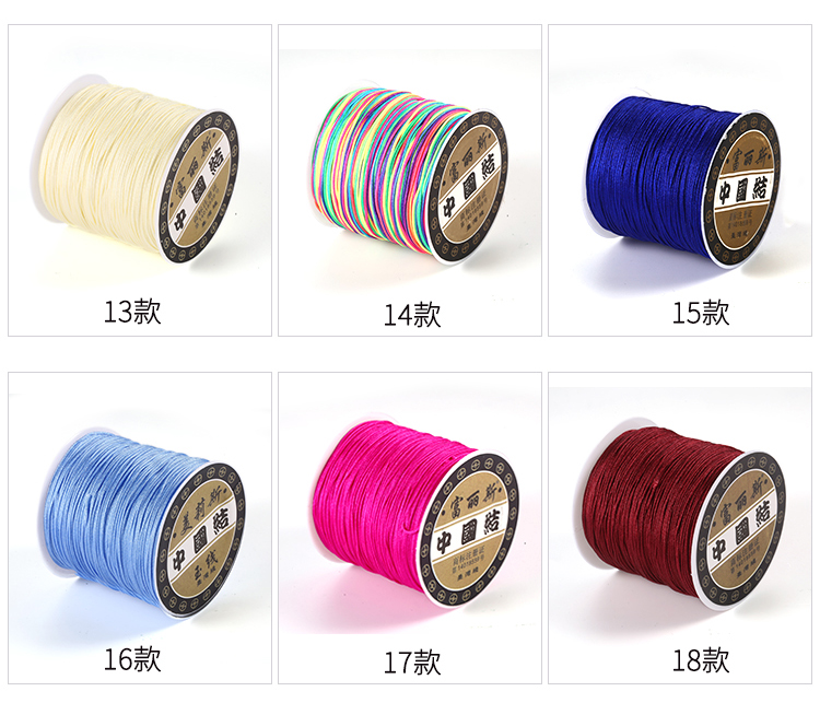 Dệt tay dệt hạt 72 # ngọc bích Chất liệu DIY đeo vòng tay phụ kiện dây chuyền vòng cổ mặt dây chuyền vòng chân dây thừng - Vòng chân lắc chân đẹp