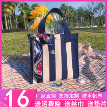 Large Capacity Package Girls 2022 Fashion minimalist canvas Shopping bags Ins students class Single shoulder bag Handbags