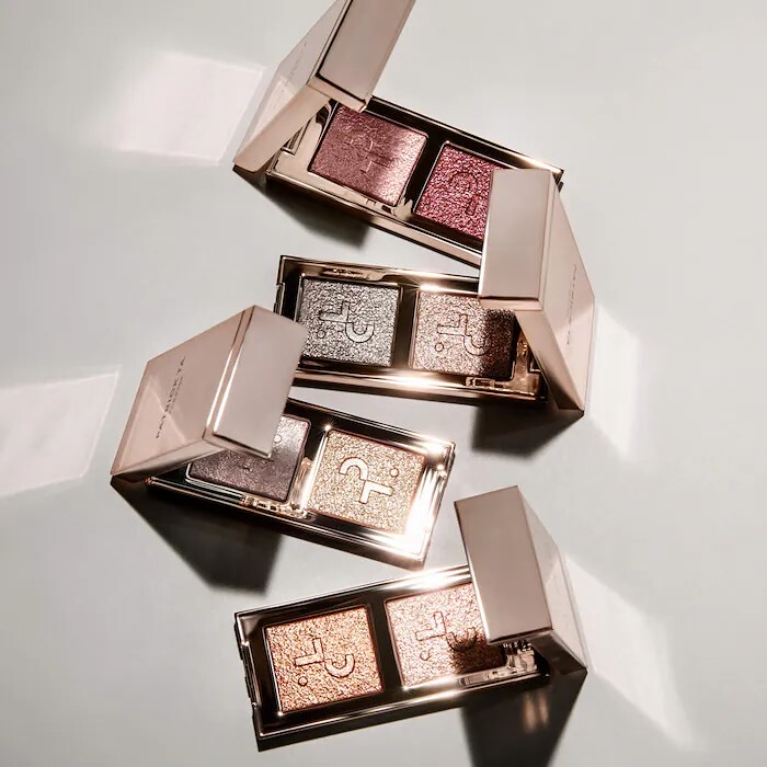 Patrick Ta 2024 Christmas Limited Edition Two-Tone Eyeshadow Talk to My Team Niche Sparkling Holiday