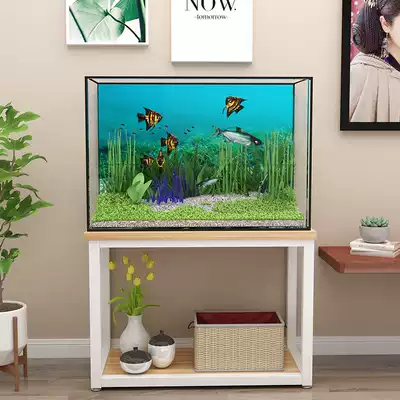 Modern Nordic wrought iron fish tank frame turtle tank base base cabinet TV cabinet side table customized simple fish tank cabinet