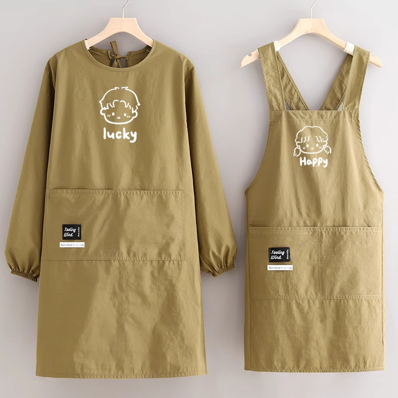 Painting Smock for Women, New Style, Adult Anti-Dirt, Waterproof Apron, Long-Sleeved Oil Painting Special Work Clothes Painting Smock for Women, New Style, Adult Anti-Dirt, Waterproof Apron, Long-Sleeved Oil Painting Special Work Clothes