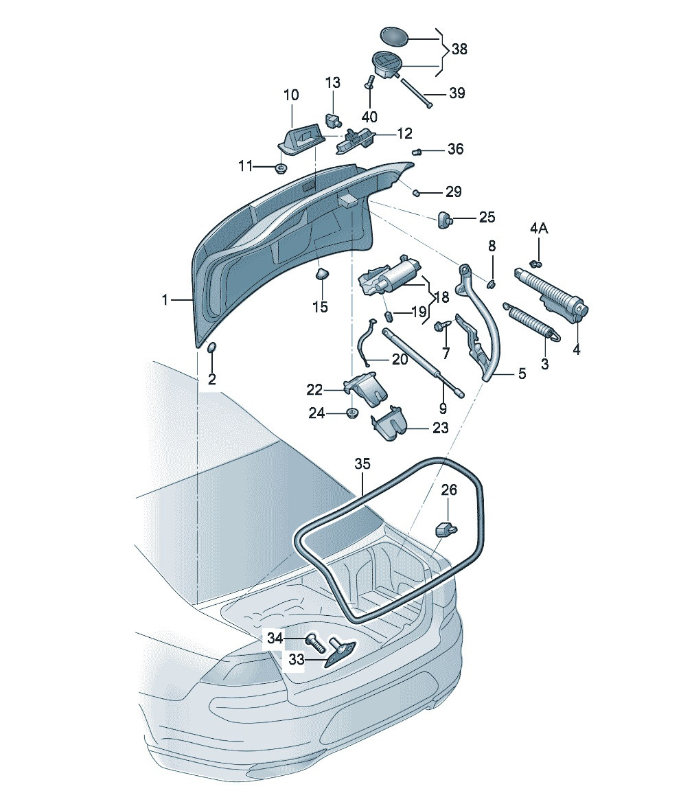 兰德酷路泽 车身 后舱盖舱盖锁