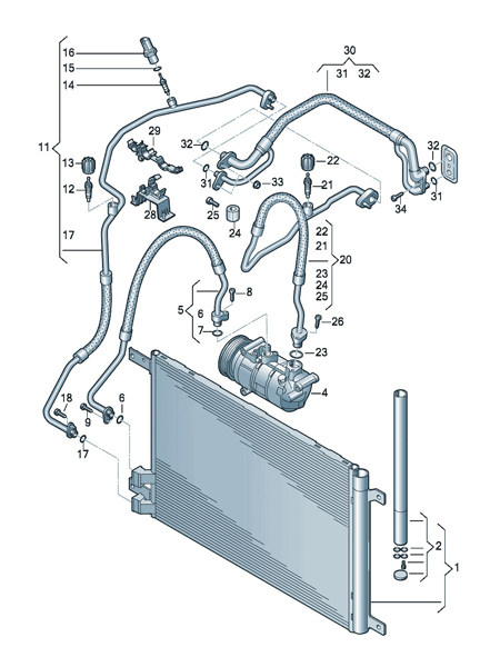 星际L 燃油排气空调系统 配件