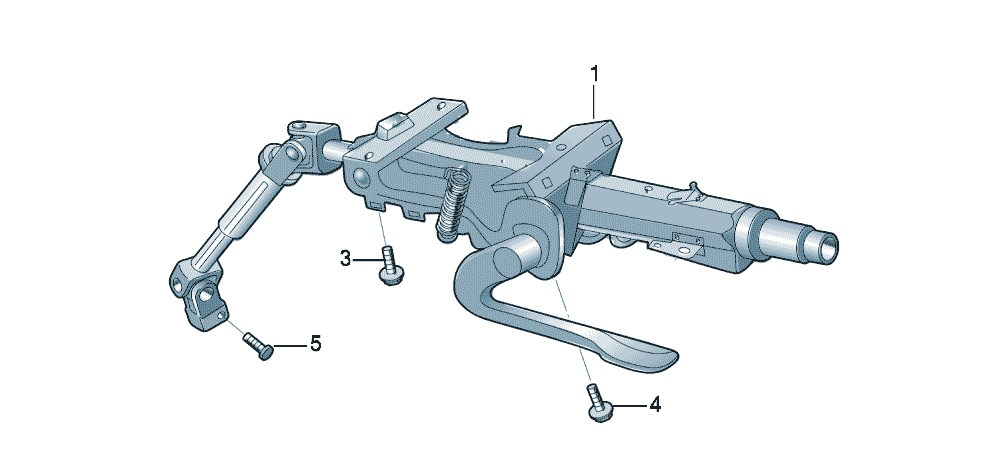 朗动 前轴转向 转向柱