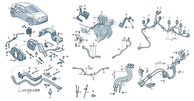 Routan 新能源 高电压线束