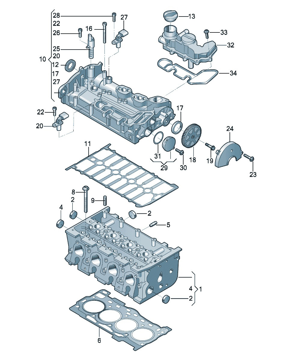 欧陆 发动机 汽缸盖汽缸盖罩盖