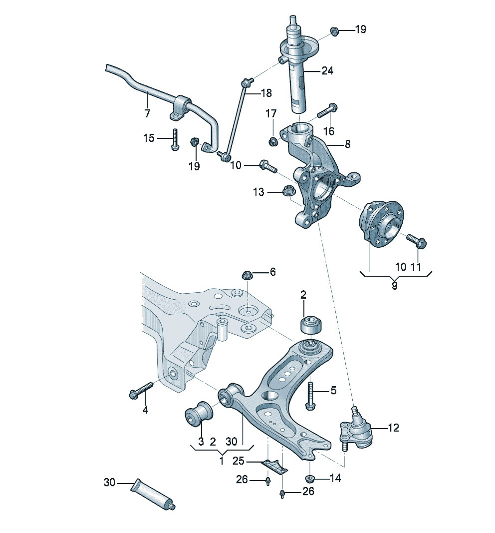 法拉利F8 前轴转向 横摆臂车轮及周边件