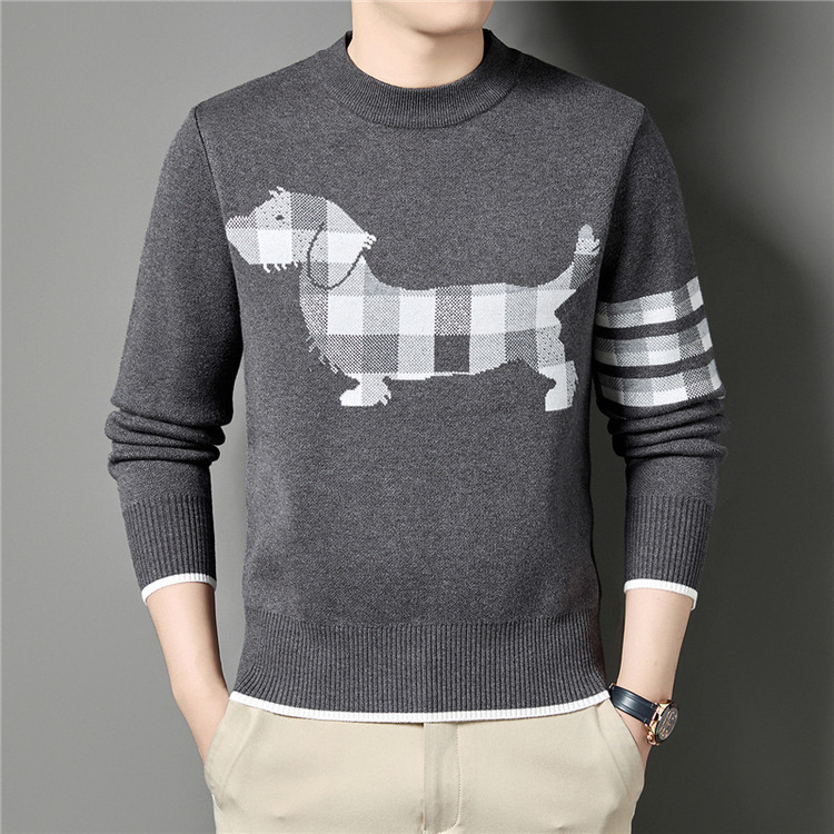 Ordinary Woolen Loose-Fitting Urban Style Casual Regular Knitwear/Sweater