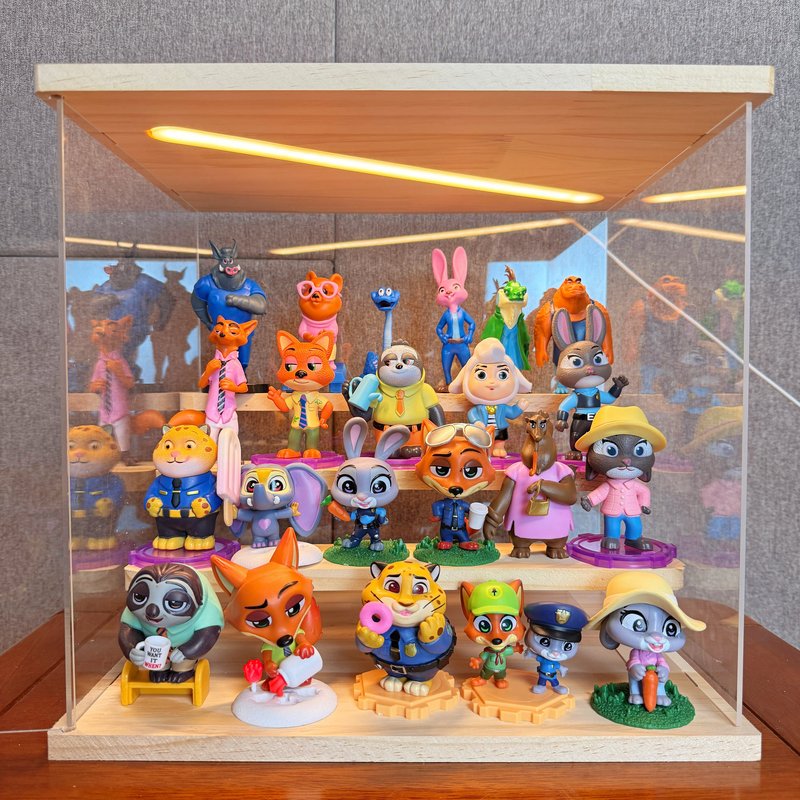 Zootopia Series Nick Fox Judy Hopps Police Officer Figurines Birthday Gifts Boys and Girls Peripherals Desktop Toys