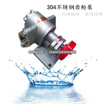 304 stainless steel pump head KCB-83 3 55 33 3 18 3 Gear oil pump soymilk pump Glue pump