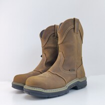 New Goods Monochrome Male Boots Work Sleeves Boots Cowboy Boots Rhubarb Boots Round Rider Horse Boots