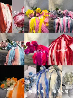 Vertical dyeing wire mesh color card One white bottom vertical dyeing wire mesh stockings flower vertical dyeing wire mesh straight dyeing wire mesh