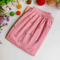 Đồ ngủ nữ Quần nữ mùa hè Quần cotton Bộ đồ ngủ Quần mỏng Kích thước lớn Quần nhà rộng rãi Cotton Điều hòa nhiệt độ phòng mùa hè quần áo thể thao nam