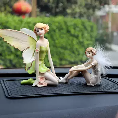 Flower fairy elf small ornaments ins ins Net red car decoration high-grade resin car craft gift decoration girl heart fairy