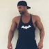 Nam thể dục lỏng lẻo vest thể hình thể thao mỏng dây đeo vest thể thao bông Batman thấm mồ hôi thấm nước bãi biển áo 3 lỗ nam Lót